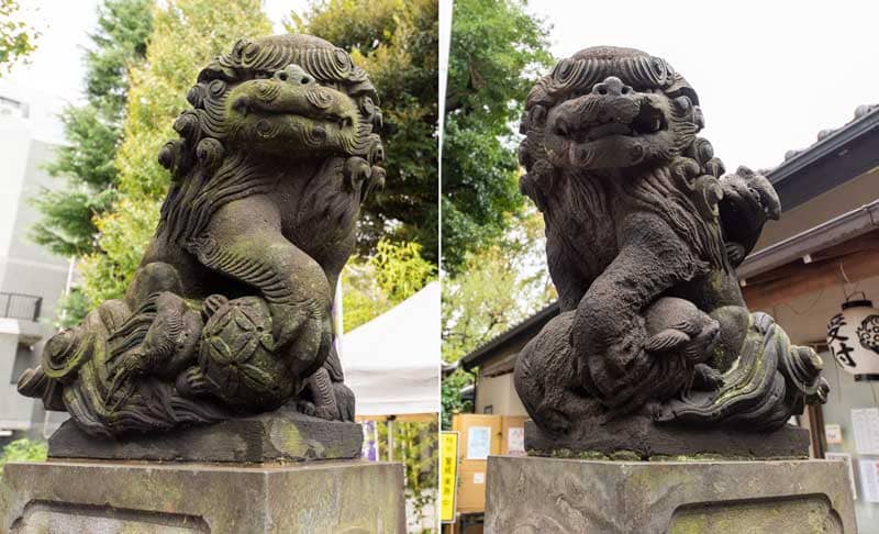蛇窪神社　天祖神社　狛犬