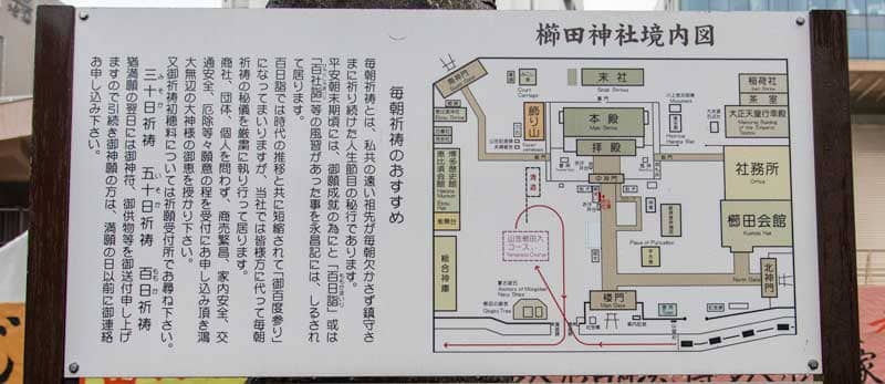 櫛田神社　境内案内図