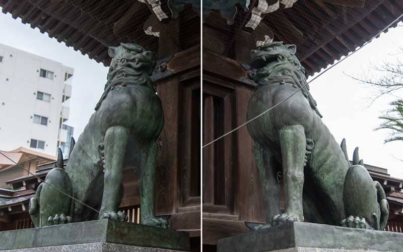 櫛田神社　狛犬