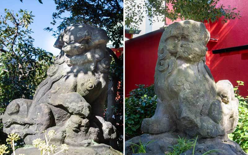 大島稲荷神社　狛犬